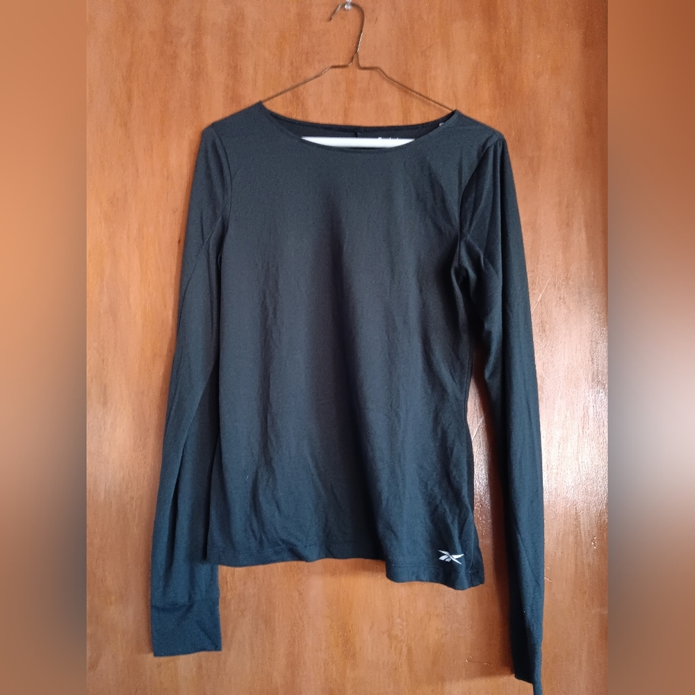 Reebok Black Long Sleeve Activewear Shirt